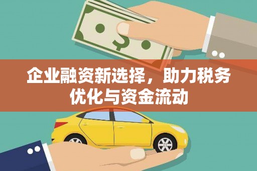 隆回企业融资新选择，助力税务优化与资金流动