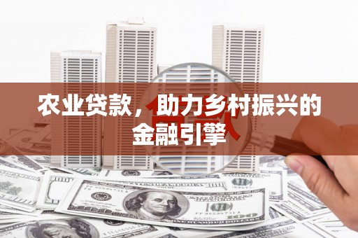 隆回农业贷款，助力乡村振兴的金融引擎