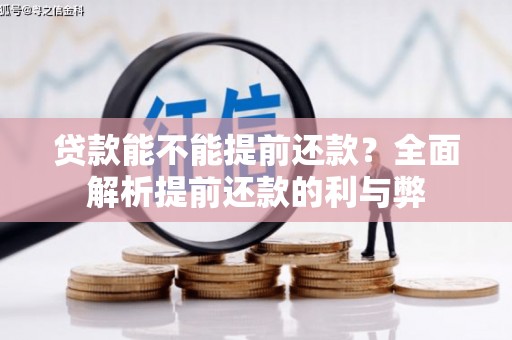 隆回贷款能不能提前还款？全面解析提前还款的利与弊