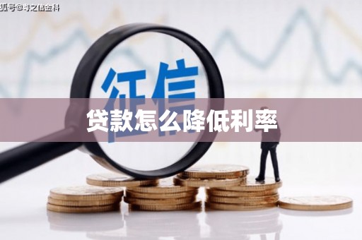 隆回贷款怎么降低利率