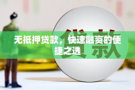 隆回无抵押贷款，快速融资的便捷之选