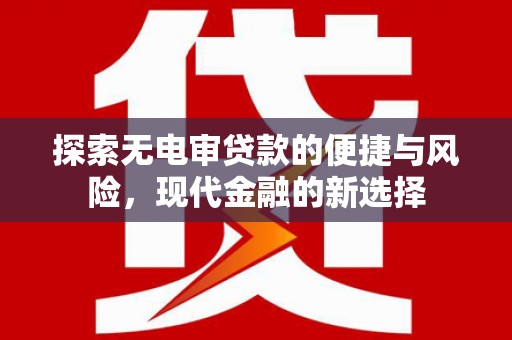 隆回探索无电审贷款的便捷与风险，现代金融的新选择