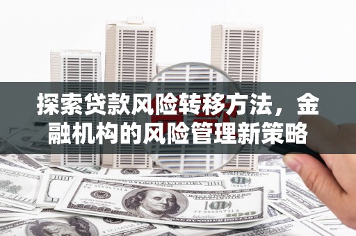 隆回探索贷款风险转移方法，金融机构的风险管理新策略