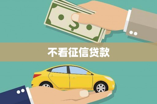 隆回不看征信贷款