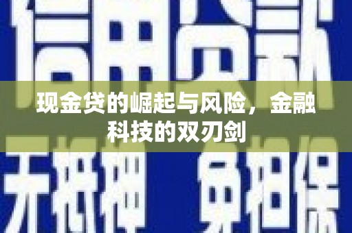 隆回现金贷的崛起与风险，金融科技的双刃剑