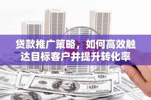 隆回贷款推广策略，如何高效触达目标客户并提升转化率