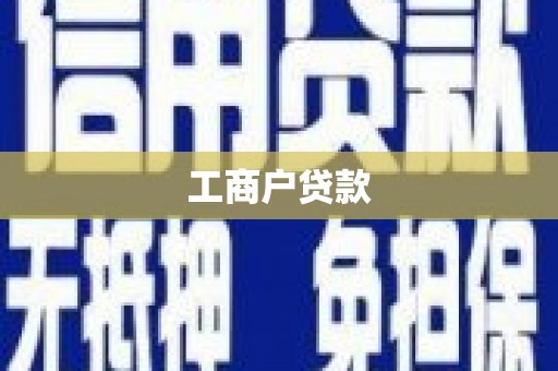 隆回工商户贷款