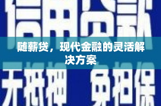 隆回随薪贷，现代金融的灵活解决方案