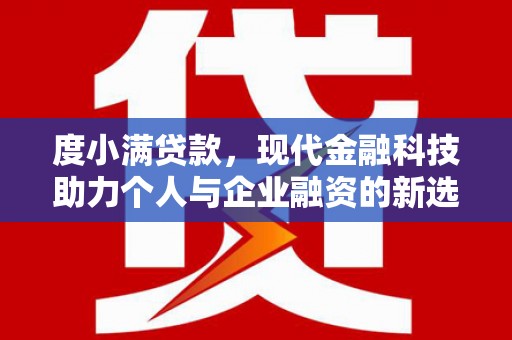 隆回度小满贷款，现代金融科技助力个人与企业融资的新选择