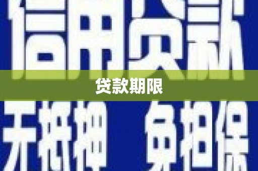 隆回贷款期限