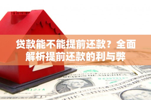隆回贷款能不能提前还款？全面解析提前还款的利与弊