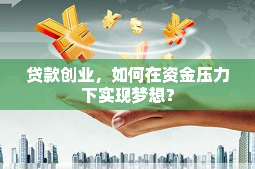 隆回贷款创业，如何在资金压力下实现梦想？