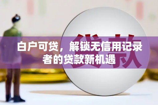 隆回白户可贷，解锁无信用记录者的贷款新机遇