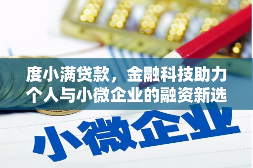 隆回度小满贷款，金融科技助力个人与小微企业的融资新选择