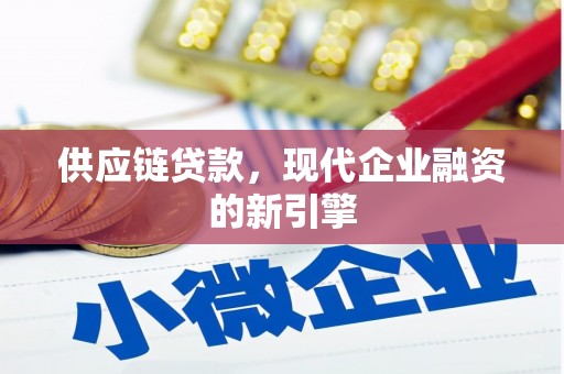 隆回供应链贷款，现代企业融资的新引擎