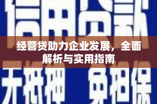 隆回经营贷助力企业发展，全面解析与实用指南