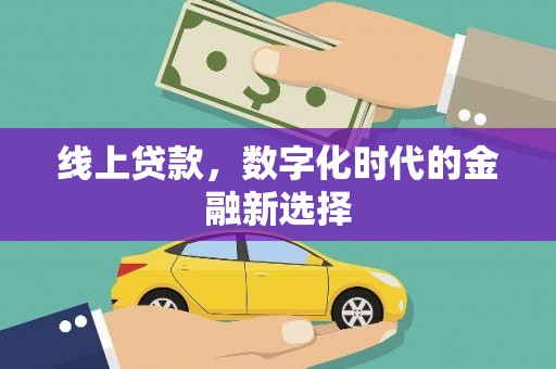 隆回线上贷款，数字化时代的金融新选择