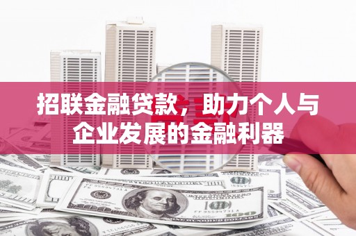 隆回招联金融贷款，助力个人与企业发展的金融利器