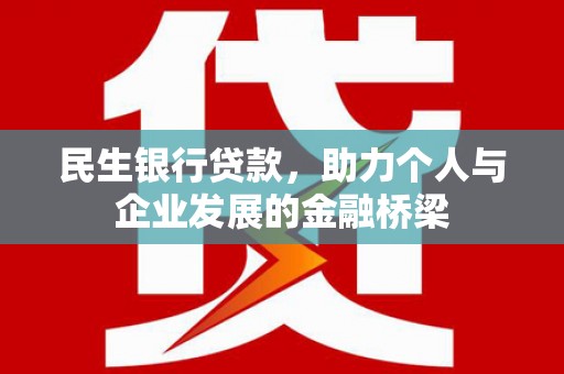 隆回民生银行贷款，助力个人与企业发展的金融桥梁