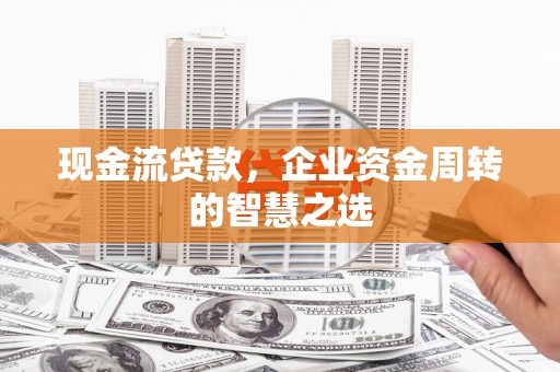 隆回现金流贷款，企业资金周转的智慧之选
