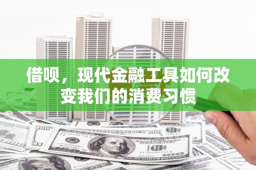 隆回借呗，现代金融工具如何改变我们的消费习惯