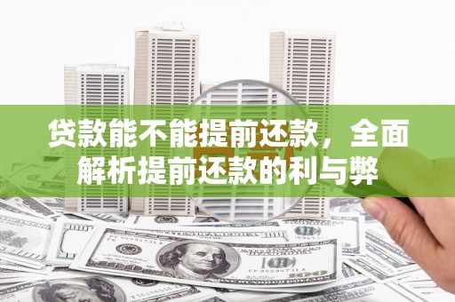 隆回贷款能不能提前还款，全面解析提前还款的利与弊
