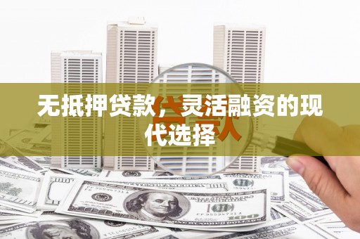 隆回无抵押贷款，灵活融资的现代选择