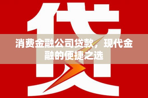 隆回消费金融公司贷款，现代金融的便捷之选