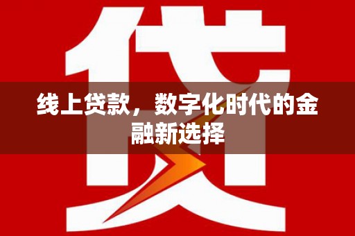 隆回线上贷款，数字化时代的金融新选择