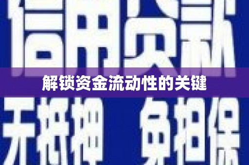 隆回解锁资金流动性的关键