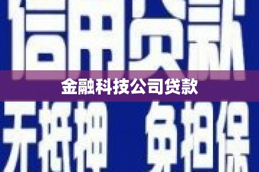 隆回金融科技公司贷款